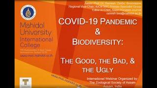 Chief Guest’s Address of the First International Webinar of the Zoological Society of Assam