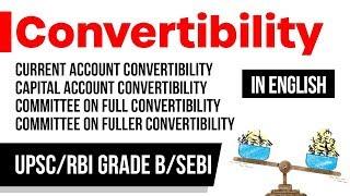 Convertibility - Current Account, Capital Account, Committee on Full & Committee on Fuller explained