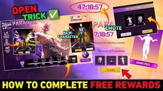 Open How To Complete Paradox New Event | All Missions Free Rewards kaise Milega in Free Fire ff max