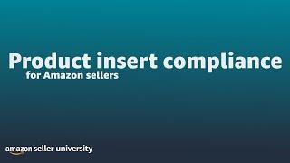 Amazon product insert compliance
