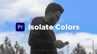 How to Isolate a Single Color in Premiere Pro — Leave Color Effect in Adobe Premiere Pro (2024)