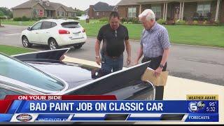 Knoxville man upset over bad paint job on classic car
