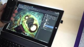 Wacom ExpressKey Remote on a Surface Pro 3