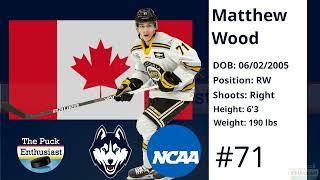 #71 Matthew Wood (DY) Shift-by-Shift 19.11.22 NCAA - UCONN