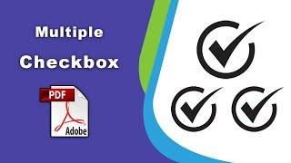 How to make multiple checkmark boxes in pdf (Prepare Form) using Adobe Acrobat Pro DC