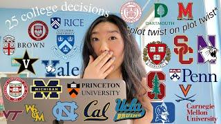 COLLEGE DECISION REACTIONS 2021 (all 8 ivies, Stanford, UCs, T20) *watch till the end* *emotional*