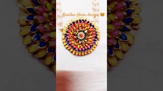 DIY kundan stone hara design #shorts #diy #art #craft #handmade #jewellery #artandcraft