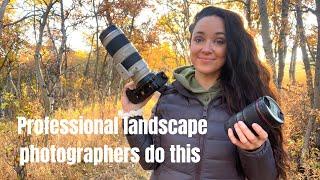 Professional landscape photographers do this and beginners don't