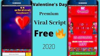 Valentine's day pro viral script // whatsapp wishing script // 2020