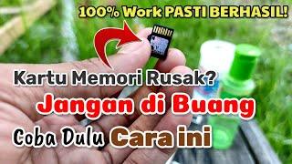 Cara Memperbaiki Memori SD Card Yang Rusak Tidak Terdeteksi / Terbaca 100% Work PASTI BERHASIL!