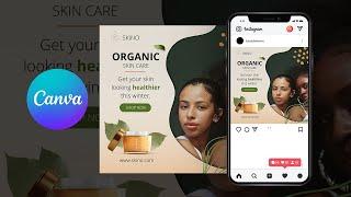Canva tutorial: How to design a skincare post