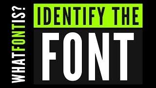 How to identify font from image