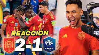 REACCIONES DE UN HINCHA al España vs Francia 2-1 ¡¡¡A LA FINAL!!!