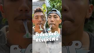 Abang curang lomba kelereng di sendok 