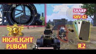 HIGHLIGHT!!! 4FINGERS ... SHARP SHV42 R2. PUBG Mobile