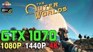 The Outer Worlds | GTX 1070 Benchmark | Ryzen 5 2600X | 1080P - 1440P - 4K | ULTRA MAXED OUT