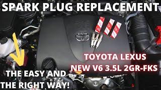 How to change Spark Plugs on New Toyota V6 Engine 2GR-FKS 3.5L D4S