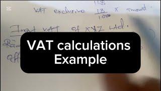 VAT example//Value Added Tax