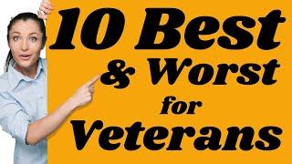 10 BEST and WORST States for VETERANS - #va #disability #benefits #veterans