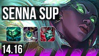 SENNA & Smolder vs BLITZCRANK & Zeri (SUP) | 800+ games, 3/3/16 | EUW Challenger | 14.16