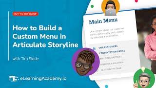 How to Build a Custom Menu in Articulate Storyline | How-To Workshop