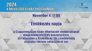 A Művelődési ház novemberi programjai