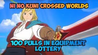 Ni No Kuni: Crossed Worlds 100 Equipment Gacha Pull (Least have Rare 4 Stars)