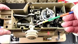 How to fix stuck stitch selector knobs on a Singer Model 401A, 500A