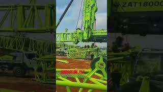 Zoomlion Mobile Crane assembly heavy biggest job equipment #crane #shorts
