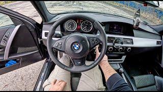 2005 BMW 5 E60 [2.5 525D 177HP] |0-100| POV Test Drive #1656 Joe Black