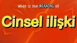 Cinsel ilişki Meaning and Pronunciation