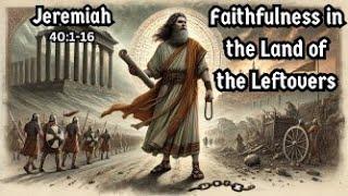 "Faithfulness in the Land of the Leftovers" (Jer. 40) - Daily Manna - 12/26/24