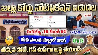 జిల్లా కోర్టు నోటిఫికేషన్ వచ్చేసింది | AP District Court Jobs 2024 |Latest Jobs In Telugu |jobSearch