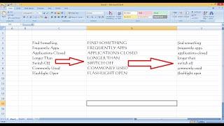 How to Change Small letter to Capital letter in MS Excel (Upper Case/Lower Case)