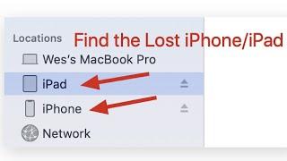 iPhone/iPad Not Showing Up/Disappeared In Finder macOS Catalina/Big Sur, Fixing in 10 seconds.