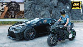 Kawasaki Ninja H2R & Bugatti Chiron SS | The Crew Motorfest | Thrustmaster T300RS gameplay