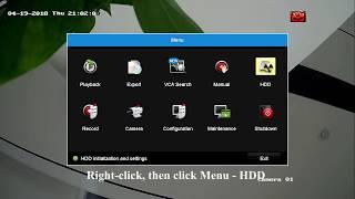 How to configure HDD setting