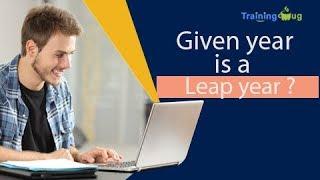 Java Program for Finding Leap Year or Not