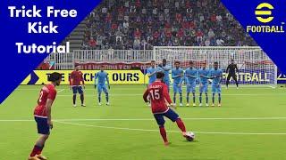 eFootball 2023 Trick Free Kick Tutorial - Confuse the Keeper!!!