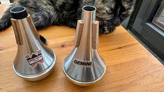 Tom Crown Gemini vs Denis Wick trumpet straight mute review