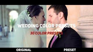 Wedding Color Presets Premiere Pro Presets