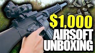 $1,000 Airsoft Unboxing - My First Custom Airsoft Gun and More!