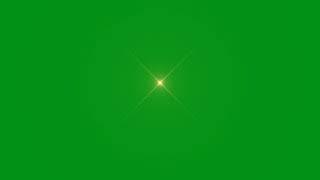 Stars blinking effects green screen