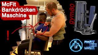 McFit BANKDRÜCKEN MASCHINE | Brustübung | Gym 80 | Richtige Ausführung | McFit Series