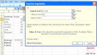 Excel 2003: IF Function