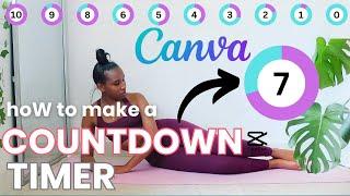 hoW to make a COUNTDOWN Timer ⏱️ on Canva for FREE | 2024