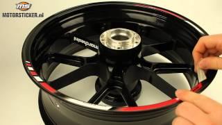 Honda FireBlade CBR 1000RR Rimstriping SpecialGP Motor Sticker Instruction Video | Motorsticker.com