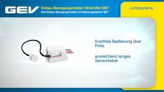 GEV Einbau-Bewegungsmelder Athlet Mini 360° LBD 16897