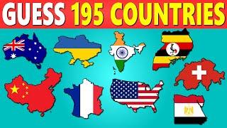 Guess and Learn ALL 195 Countries and Flags in The World 