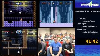 Super Mario World Speed Run Race (96-exit) in 1:32:01 (AGDQ 2013) Super NES